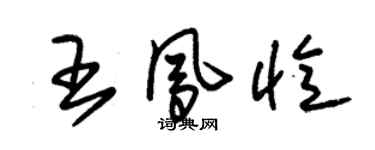 朱锡荣王凤忆草书个性签名怎么写