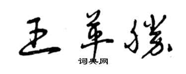 曾庆福王革胜草书个性签名怎么写