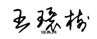 朱锡荣王环树草书个性签名怎么写