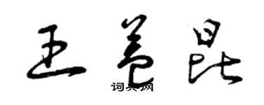 曾庆福王益昆草书个性签名怎么写