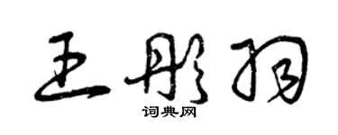 曾庆福王彤羽草书个性签名怎么写