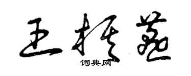 曾庆福王棋燕草书个性签名怎么写