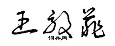 曾庆福王效菲草书个性签名怎么写