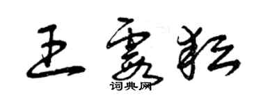 曾庆福王霞耘草书个性签名怎么写