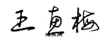 曾庆福王惠梅草书个性签名怎么写