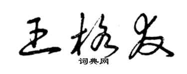 曾庆福王格友草书个性签名怎么写