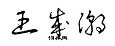 曾庆福王成潮草书个性签名怎么写