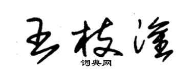 朱锡荣王枝淦草书个性签名怎么写