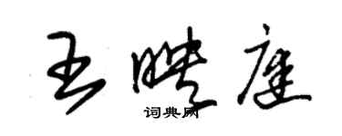 朱锡荣王映庭草书个性签名怎么写