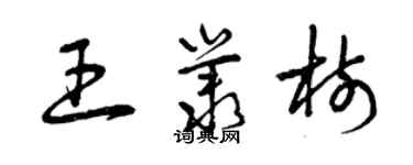 曾庆福王丛树草书个性签名怎么写