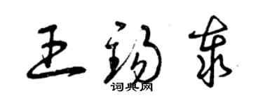 曾庆福王锡泰草书个性签名怎么写