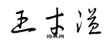 曾庆福王才溢草书个性签名怎么写