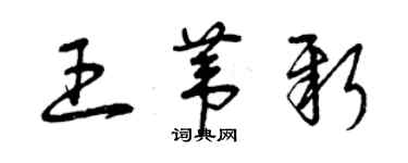 曾庆福王苇新草书个性签名怎么写