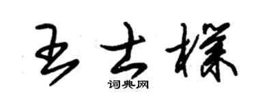 朱锡荣王士朴草书个性签名怎么写