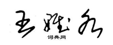 朱锡荣王雅各草书个性签名怎么写