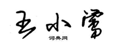 朱锡荣王小莺草书个性签名怎么写