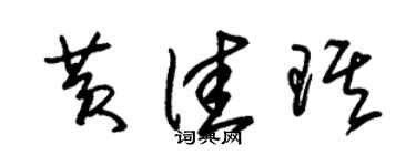 朱锡荣黄佳琪草书个性签名怎么写
