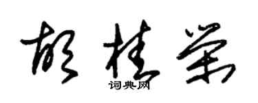朱锡荣胡桂荣草书个性签名怎么写