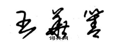 朱锡荣王华箐草书个性签名怎么写