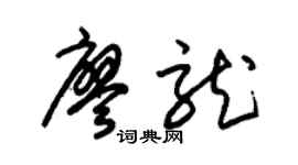 朱锡荣廖龙草书个性签名怎么写