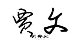 朱锡荣贾文草书个性签名怎么写