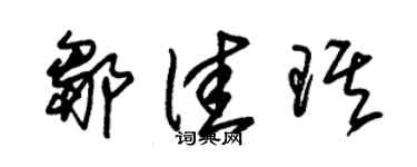 朱锡荣邹佳琪草书个性签名怎么写