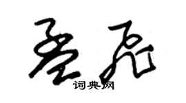朱锡荣孟飞草书个性签名怎么写