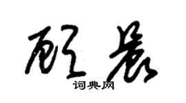 朱锡荣顾晨草书个性签名怎么写
