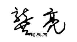 朱锡荣龚亮草书个性签名怎么写