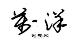 朱锡荣万洋草书个性签名怎么写