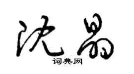曾庆福沈晶草书个性签名怎么写