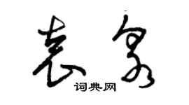 曾庆福袁泉草书个性签名怎么写