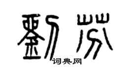 曾庆福刘芬篆书个性签名怎么写