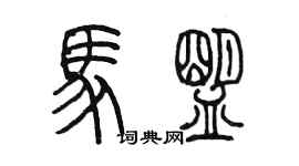 陈墨马盟篆书个性签名怎么写