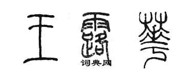 陈墨王露华篆书个性签名怎么写