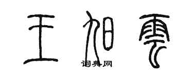 陈墨王旭云篆书个性签名怎么写