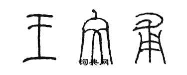 陈墨王文甫篆书个性签名怎么写