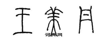 陈墨王美丹篆书个性签名怎么写