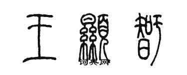 陈墨王显智篆书个性签名怎么写