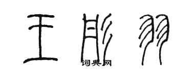 陈墨王彤羽篆书个性签名怎么写
