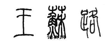 陈墨王苏路篆书个性签名怎么写