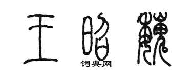 陈墨王昭魏篆书个性签名怎么写