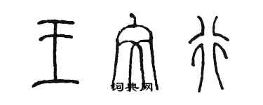 陈墨王文行篆书个性签名怎么写