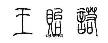 陈墨王贻诺篆书个性签名怎么写