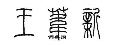 陈墨王苇新篆书个性签名怎么写