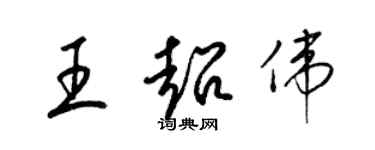 梁锦英王超伟草书个性签名怎么写