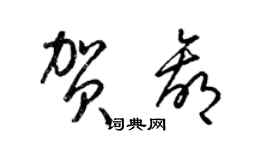 梁锦英贺赢草书个性签名怎么写