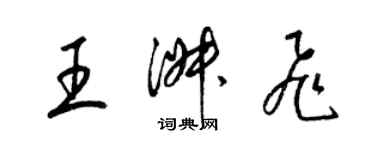 梁锦英王淑飞草书个性签名怎么写