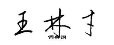 梁锦英王林才草书个性签名怎么写