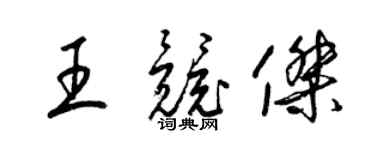 梁锦英王竞杰草书个性签名怎么写